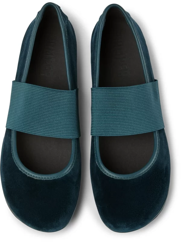 Camper Riemchenballerinas “ Right Nina “ In Dunkel-turquiose 4